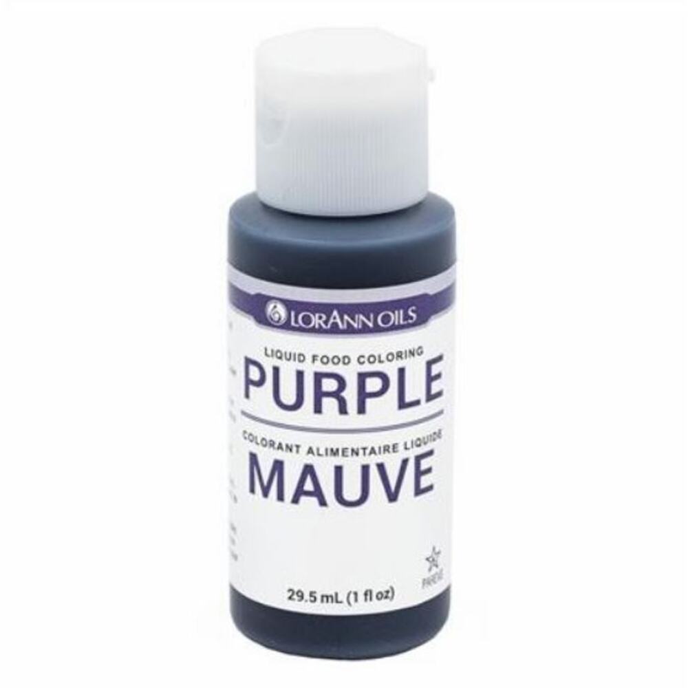 Cake Cookie Candy Baking Lorann Oils Vibrant Liquid Food Grade Color Purple 1 oz